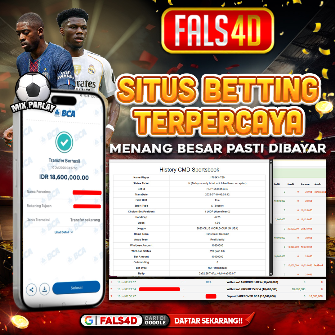 𝐈𝐃 𝐤****𝟗 𝐑𝐚𝐮𝐩 𝐑𝐩 𝟏𝟖.𝟔𝟎𝟎.𝟎𝟎𝟎 𝐝𝐚𝐫𝐢 𝐂𝐌𝐃 𝐒𝐩𝐨𝐫𝐭𝐬𝐛𝐨𝐨𝐤 𝐁𝐞𝐫𝐦𝐨𝐝𝐚𝐥 𝐑𝐩 𝟏𝟎 𝐉𝐮𝐭𝐚 𝐝𝐢 𝐅𝐀𝐋𝐒𝟒𝐃