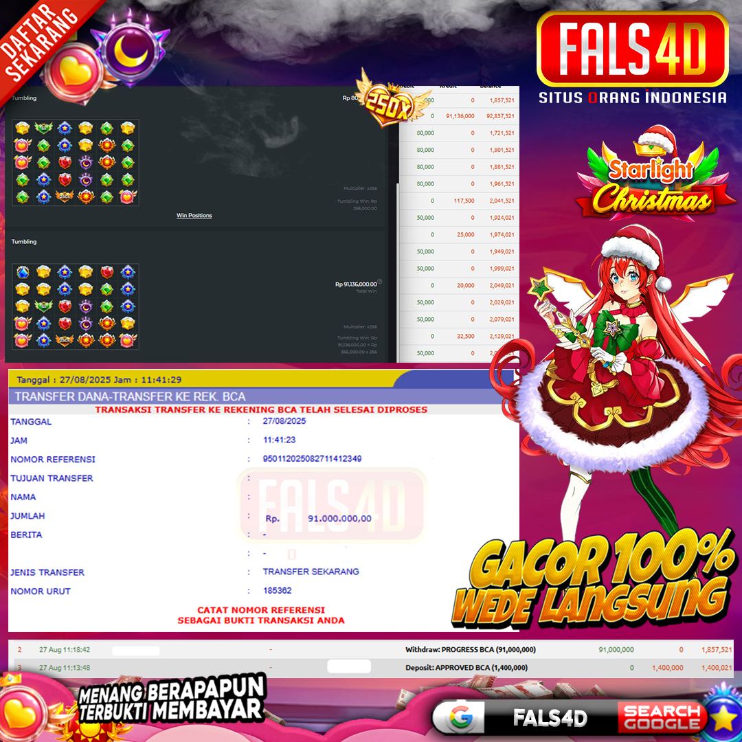 𝐈𝐃 𝐤𝐚𝐦𝐚**** 𝐌𝐞𝐧𝐚𝐧𝐠 𝐑𝐩 𝟗𝟏.𝟎𝟎𝟎.𝟎𝟎𝟎 𝐝𝐢 𝐒𝐭𝐚𝐫𝐥𝐢𝐠𝐡𝐭 𝐂𝐡𝐫𝐢𝐬𝐭𝐦𝐚𝐬 𝐇𝐚𝐧𝐲𝐚 𝐌𝐨𝐝𝐚𝐥 𝐑𝐩 𝟏,𝟒 𝐉𝐮𝐭𝐚 𝐝𝐢 𝐅𝐀𝐋𝐒𝟒𝐃