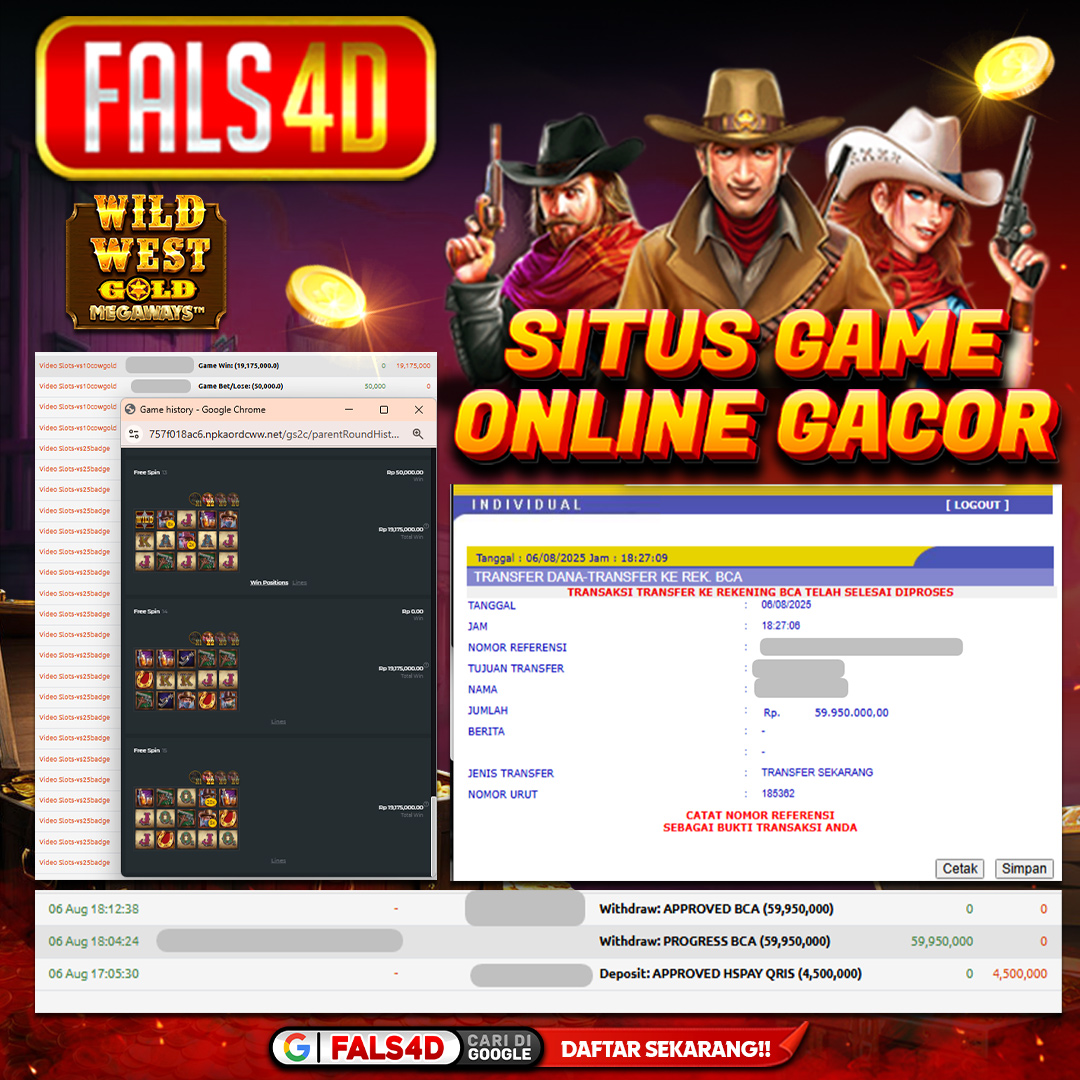 𝐈𝐃 𝐒𝐚****𝟑𝟒 𝐌𝐞𝐧𝐚𝐧𝐠 𝐁𝐞𝐬𝐚𝐫 𝐑𝐩 𝟓𝟗.𝟗𝟓𝟎.𝟎𝟎𝟎 𝐝𝐚𝐫𝐢 𝐖𝐢𝐥𝐝 𝐖𝐞𝐬𝐭 𝐆𝐨𝐥𝐝 𝐒𝐮𝐩𝐞𝐫 𝐒𝐜𝐚𝐭𝐭𝐞𝐫 𝐝𝐢 𝐅𝐀𝐋𝐒𝟒𝐃