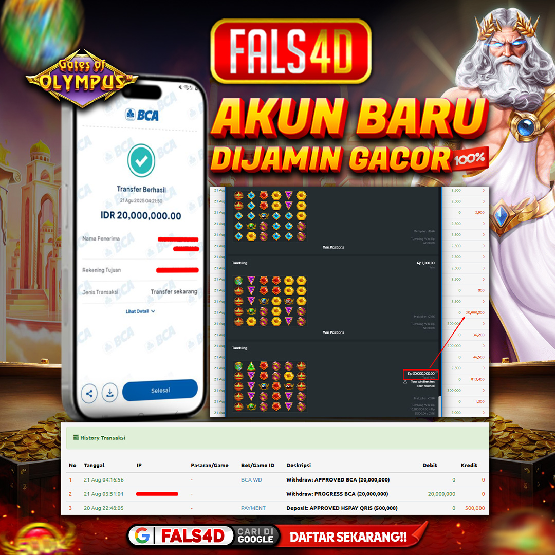 𝐈𝐃 𝐀𝐜𝐨*** 𝐌𝐞𝐧𝐚𝐧𝐠 𝐑𝐩 𝟐𝟎.𝟎𝟎𝟎.𝟎𝟎𝟎 𝐝𝐚𝐫𝐢 𝐆𝐚𝐭𝐞𝐬 𝐨𝐟 𝐎𝐥𝐲𝐦𝐩𝐮𝐬 𝟏𝟎𝟎𝟎 𝐝𝐢 𝐅𝐀𝐋𝐒𝟒𝐃