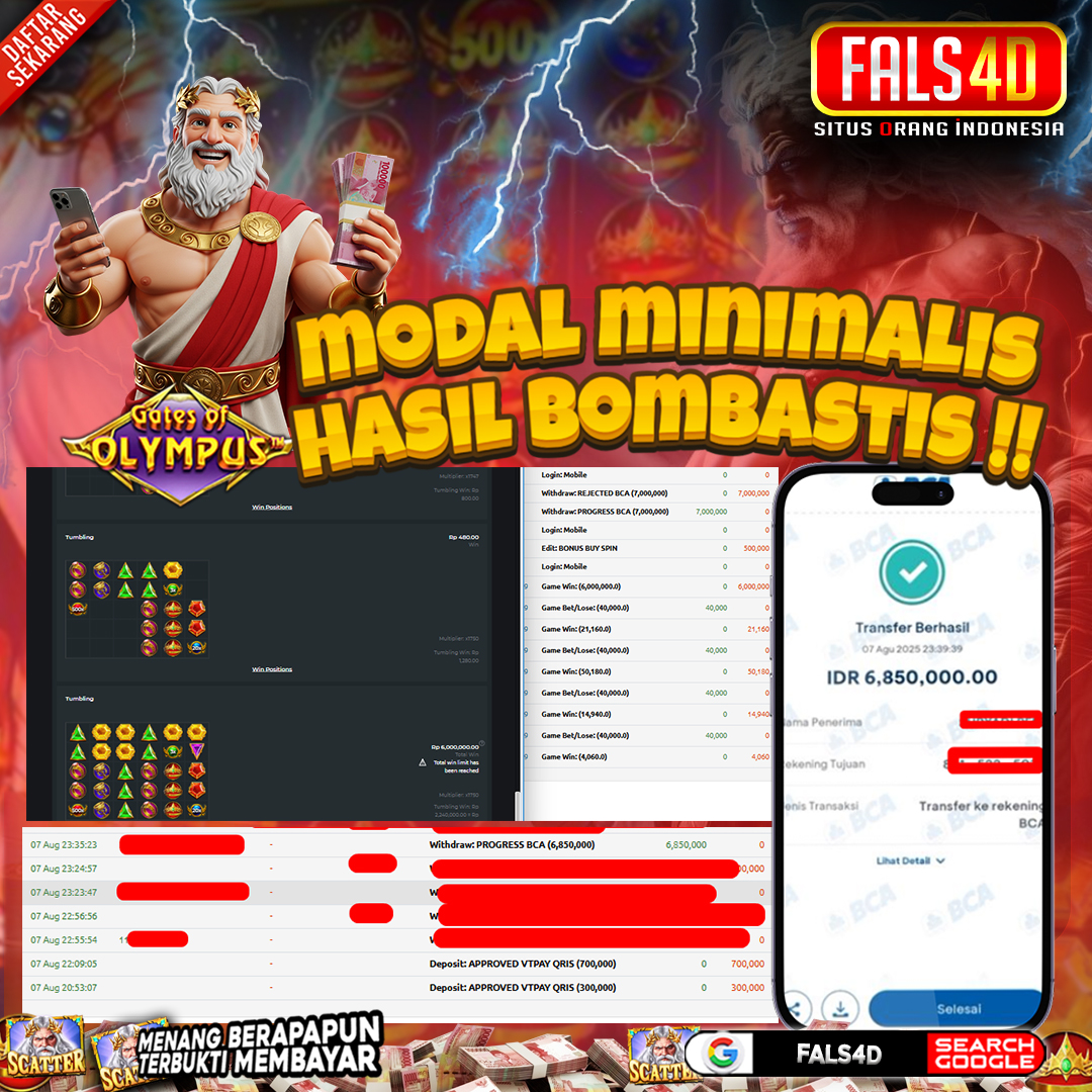 𝐈𝐃 𝐩𝐞𝐥**** 𝐌𝐞𝐧𝐚𝐧𝐠 𝐑𝐩 𝟔,𝟖𝟓 𝐉𝐮𝐭𝐚 𝐝𝐢 𝐆𝐚𝐭𝐞𝐬 𝐨𝐟 𝐎𝐥𝐲𝐦𝐩𝐮𝐬 𝐒𝐮𝐩𝐞𝐫 𝐒𝐜𝐚𝐭𝐭𝐞𝐫 𝐁𝐞𝐫𝐦𝐨𝐝𝐚𝐥 𝐑𝐩 𝟕𝟎𝟎 𝐑𝐢𝐛𝐮